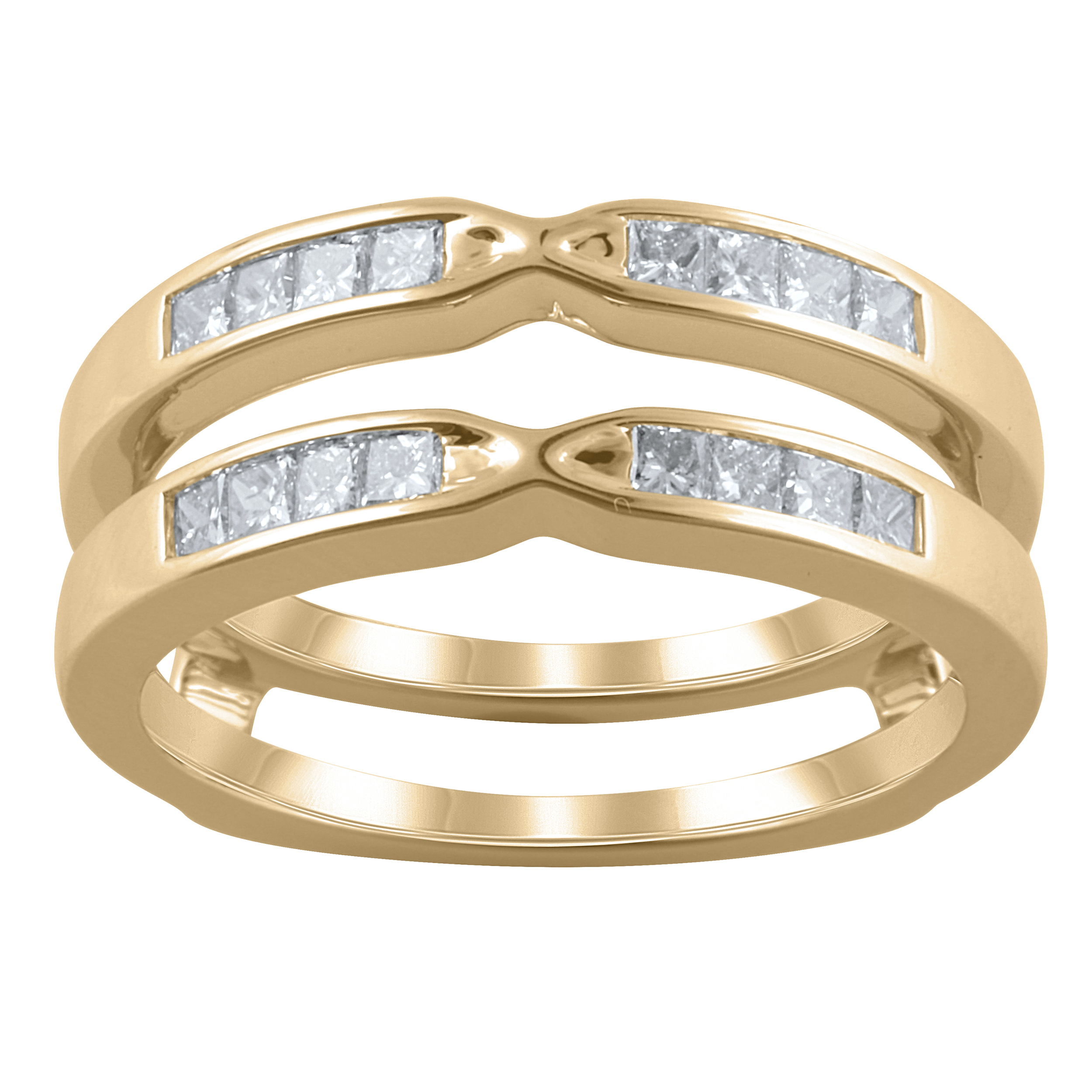 Enhancer Ring with 1/2 Carat TW of Diamonds in 14ct Yellow Gold