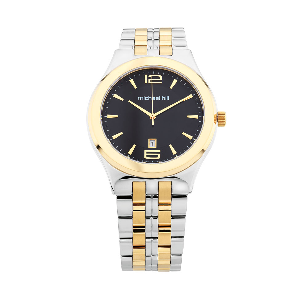 Men's Watch in Silver & Gold Tone Stainless Steel
