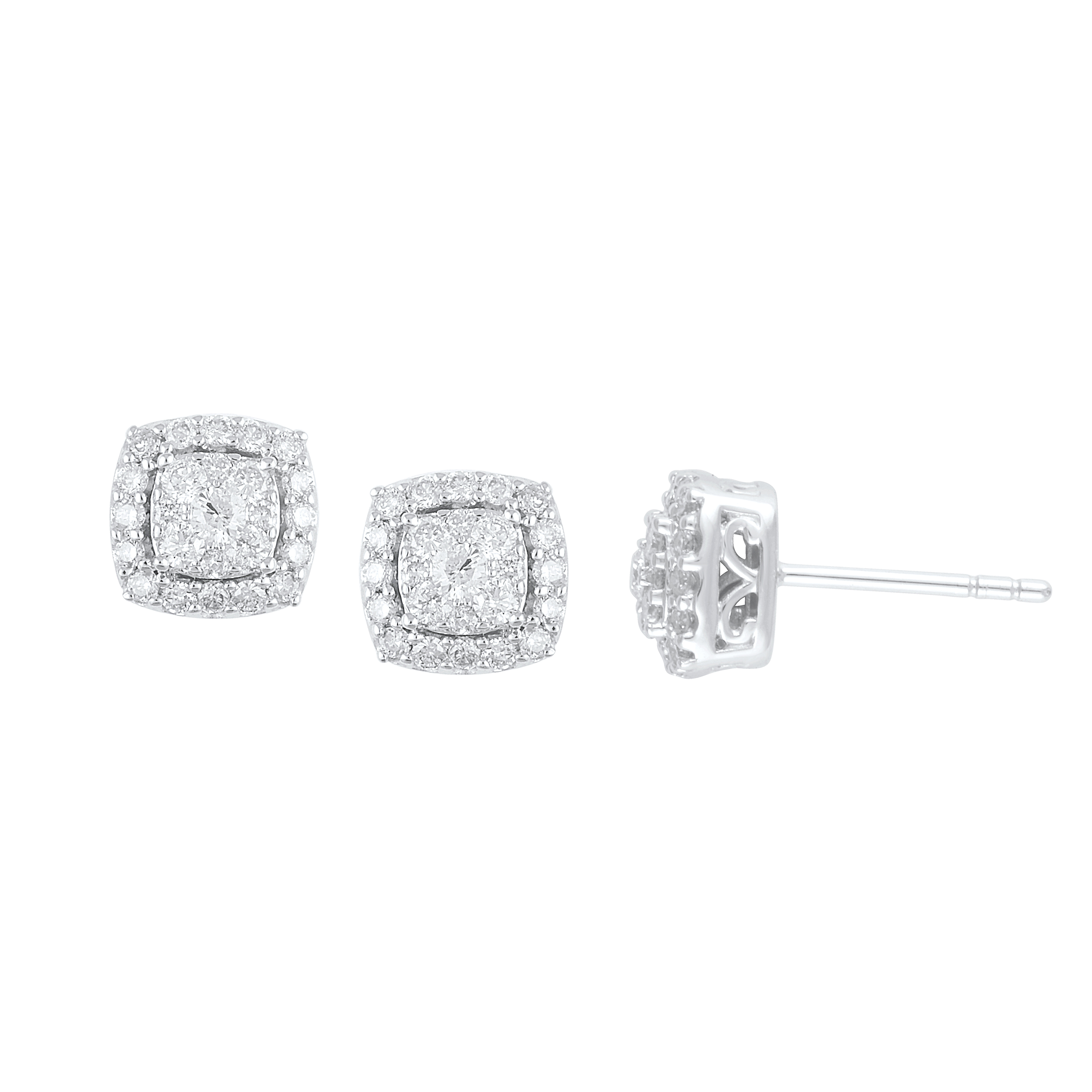 24 carat gold diamond earrings