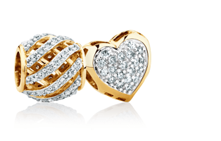 diamond charms buy charm bracelets online australia emma roe